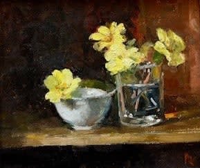 Pamela Kay, A BOWL AND A GLASS OF PRIMROSES