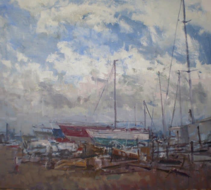 Christopher Glanville RWA, BOATYARD AT SOUTHWOLD