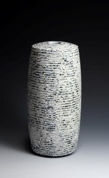 Peter Beard, BLACK AND YELLOW GROUND STONEWARE VESSEL