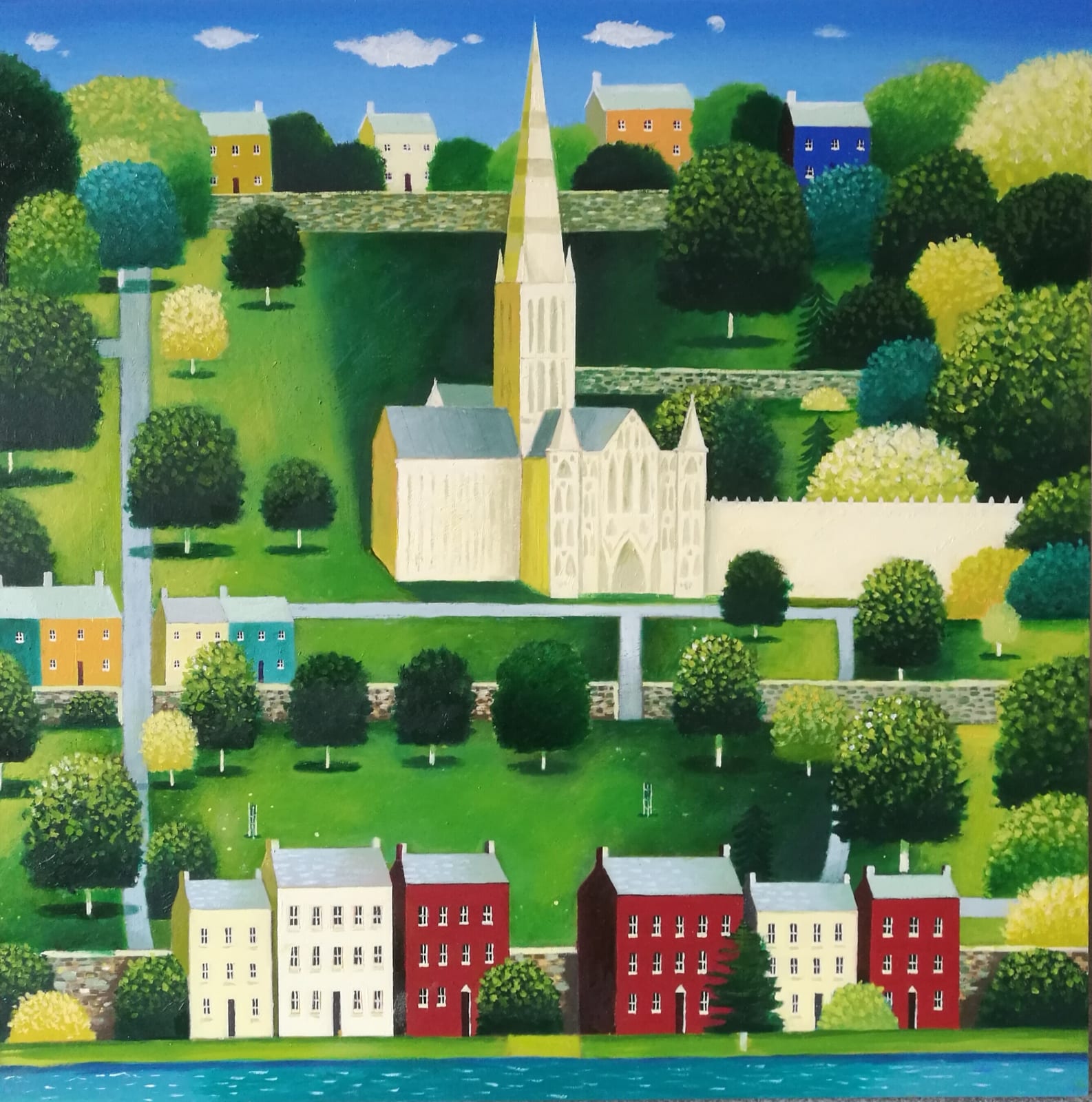 Kevin Safe, SALISBURY CATHEDRAL IN SUMMER