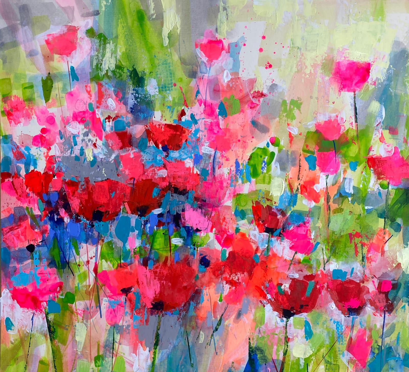 Soraya French, RED AND PINK POPPIES