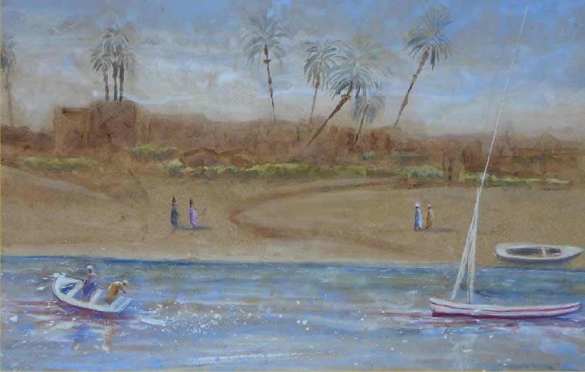 Sarah Elder, NUBIAN VILLAGE NEAR ASWAN