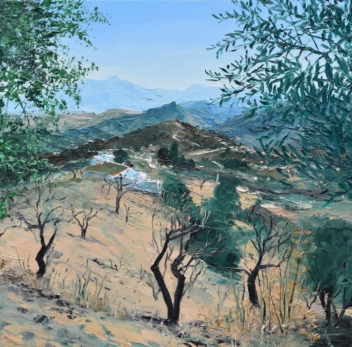 Colin Carruthers, ALMOND TREES< MOUNTAINS OF MALAGA