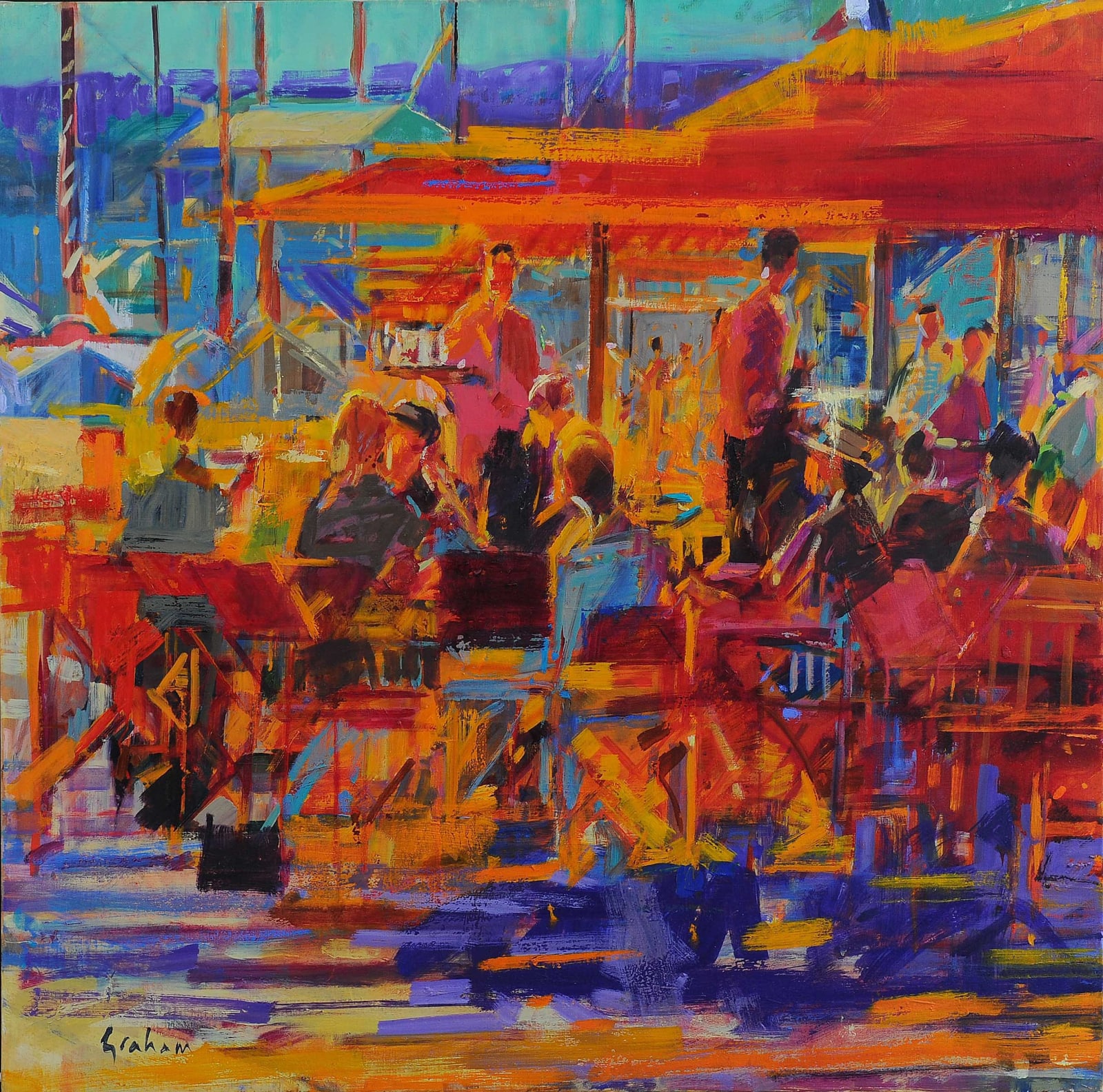 Peter Graham, CAFE SENEQUIER, ST TROPEZ