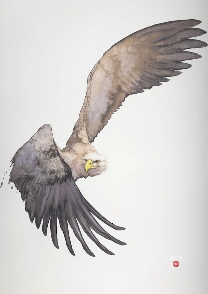 Karl Martens, WHITE-TAILED EAGLE (LITHOGRAPH)