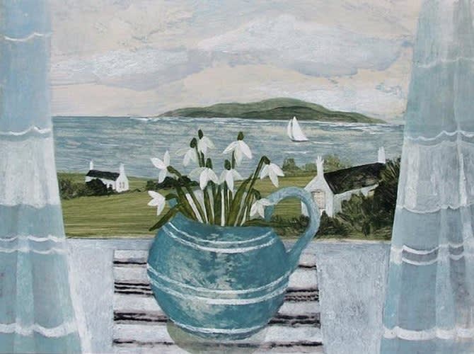 Sarah Bowman, SNOWDROPS AND SAILBOAT