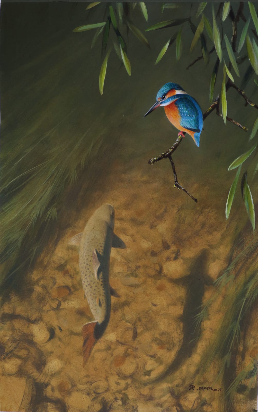 Rodger Mcphail, KINGFISHER AND TROUT