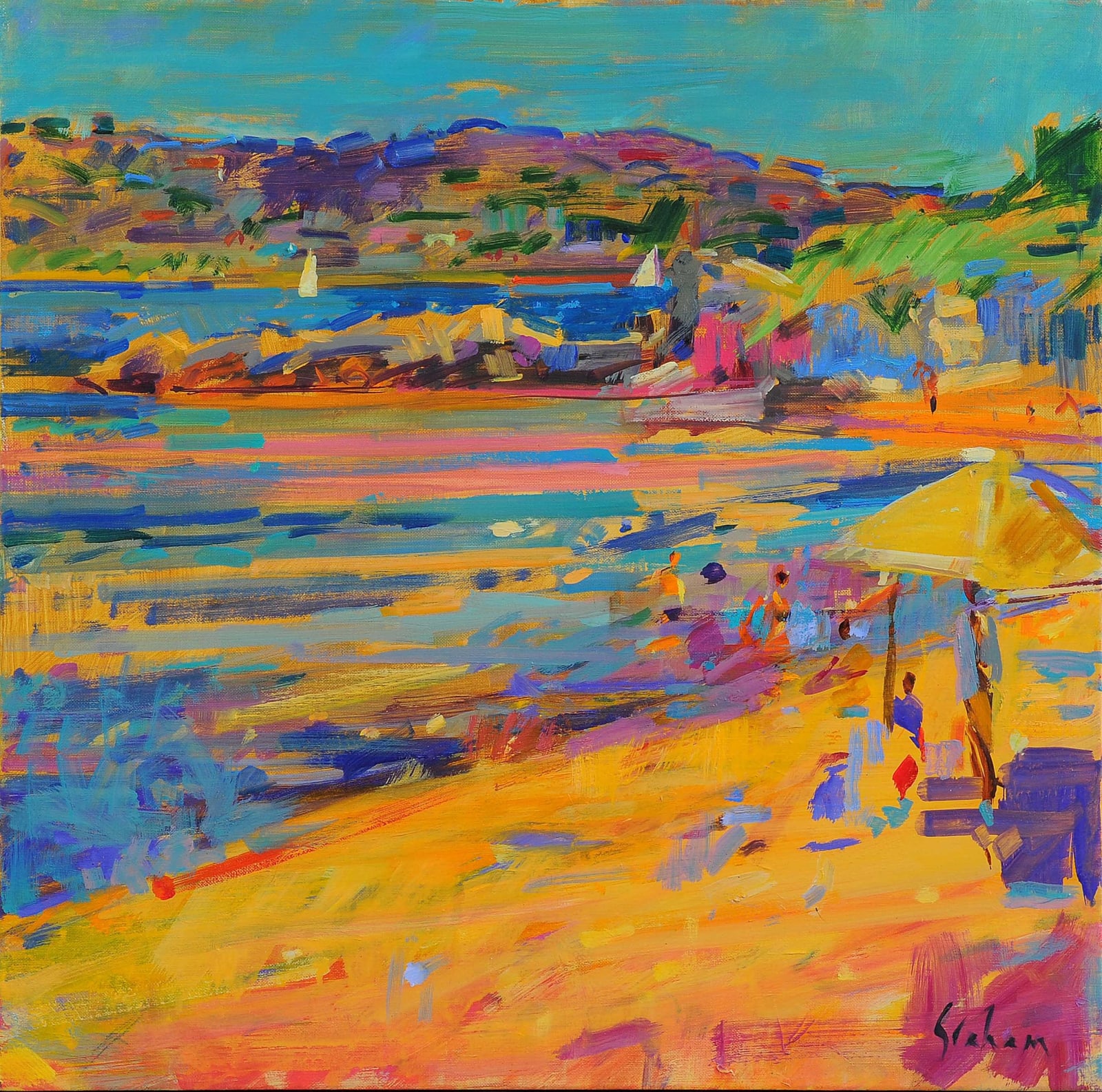 Peter Graham, BEACH NEAR ST TROPEZ