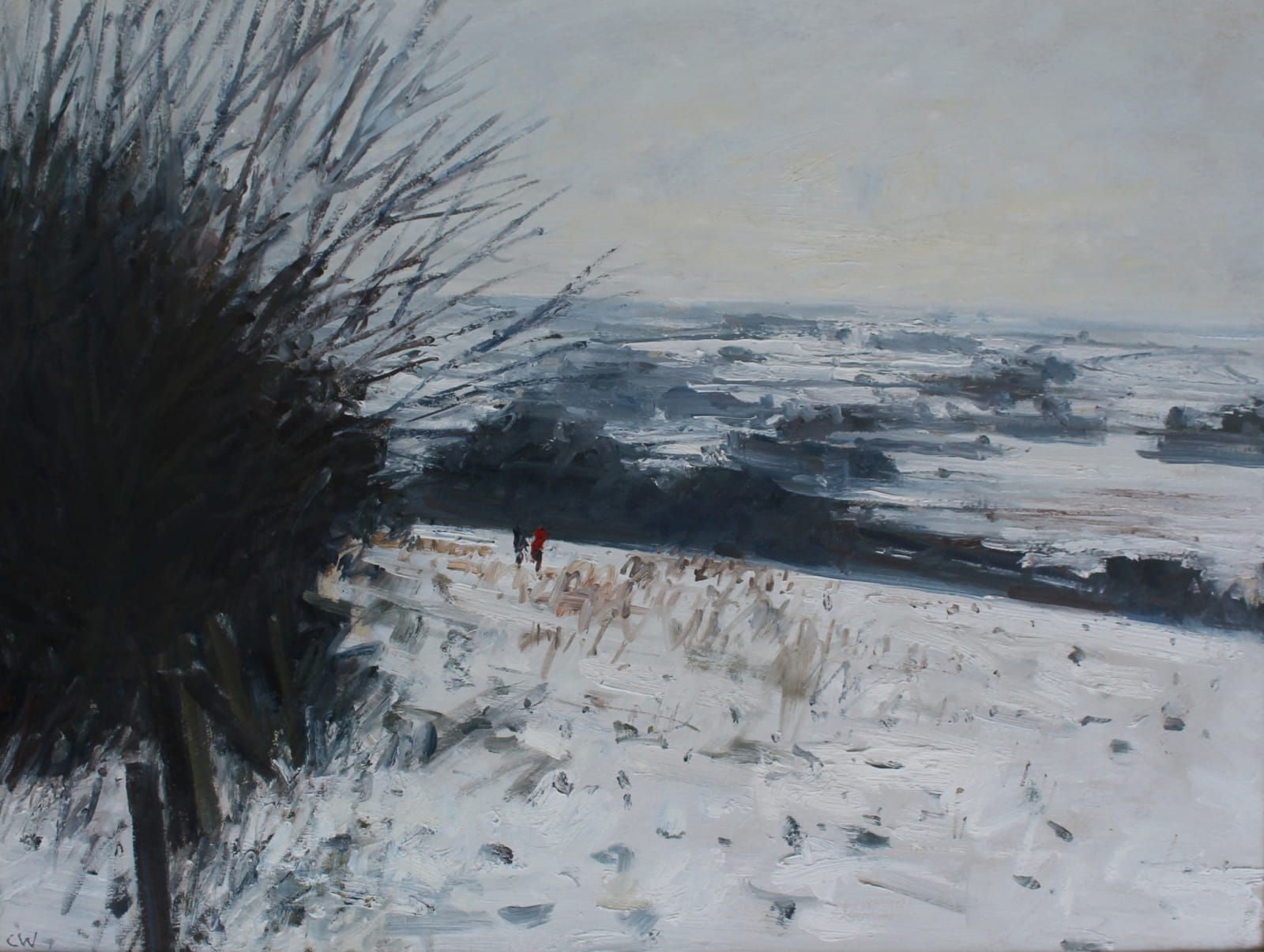 Colin Willey, SNOW ON POUNDBURY HILLFORT