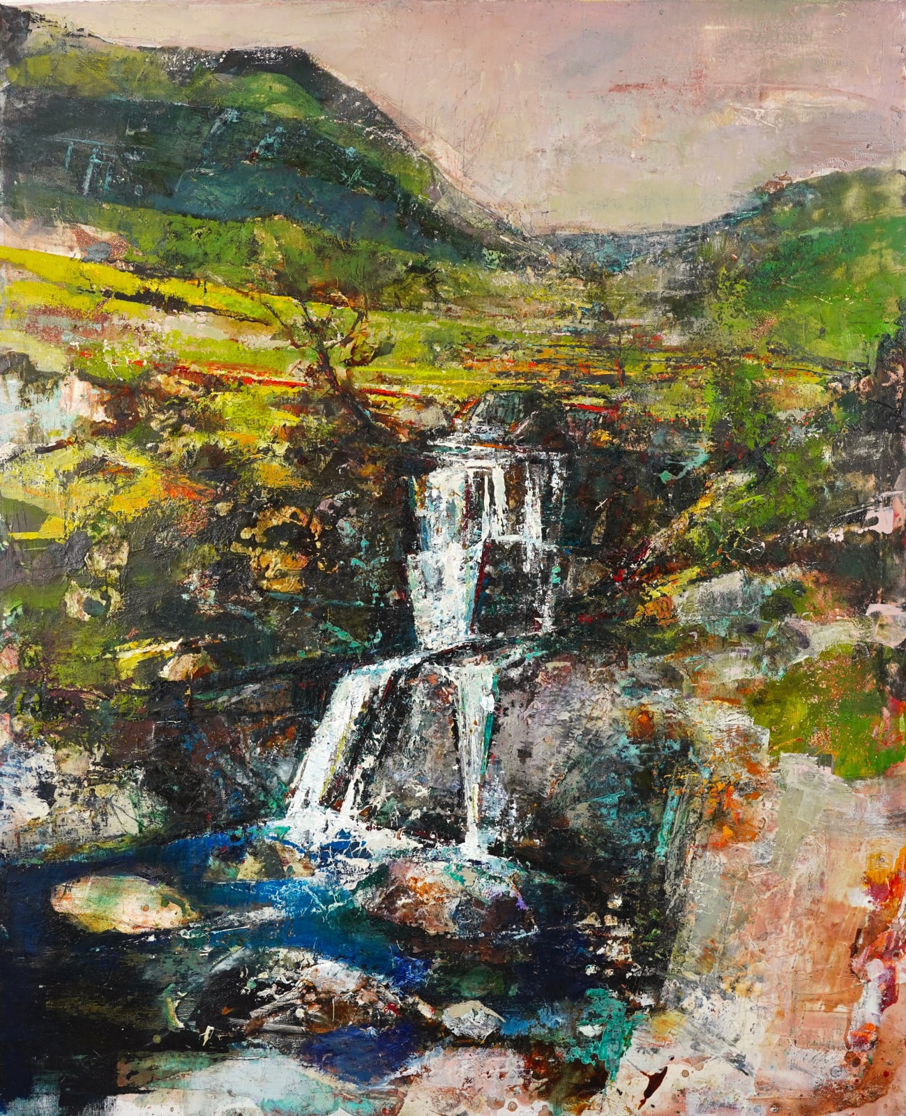 Peter Kettle, CLAERWEN VALLEY WALKING TOWARDS DRYGARN FAWR - WALES