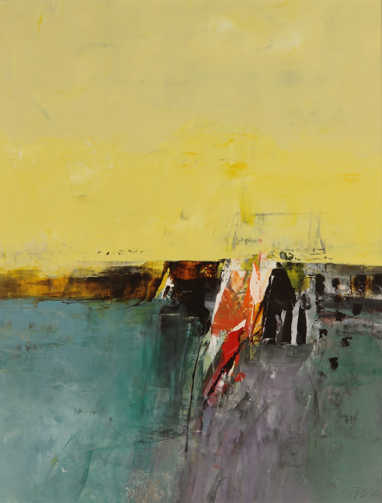 Donald Hamilton Fraser, LANDSCAPE, YELLOW AND GREY