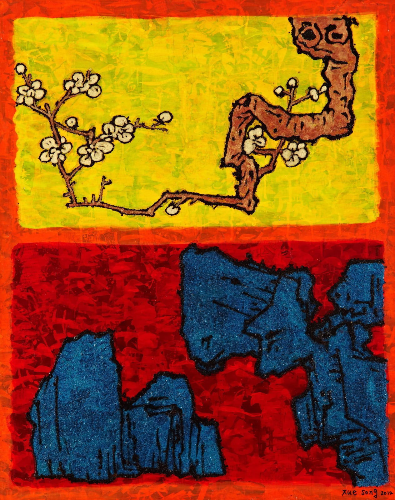 Xue Song 薛松, From Jieziyuan Painting Collection to Mark Rothko No.1《罗斯科上的芥子园系之一》, 2012