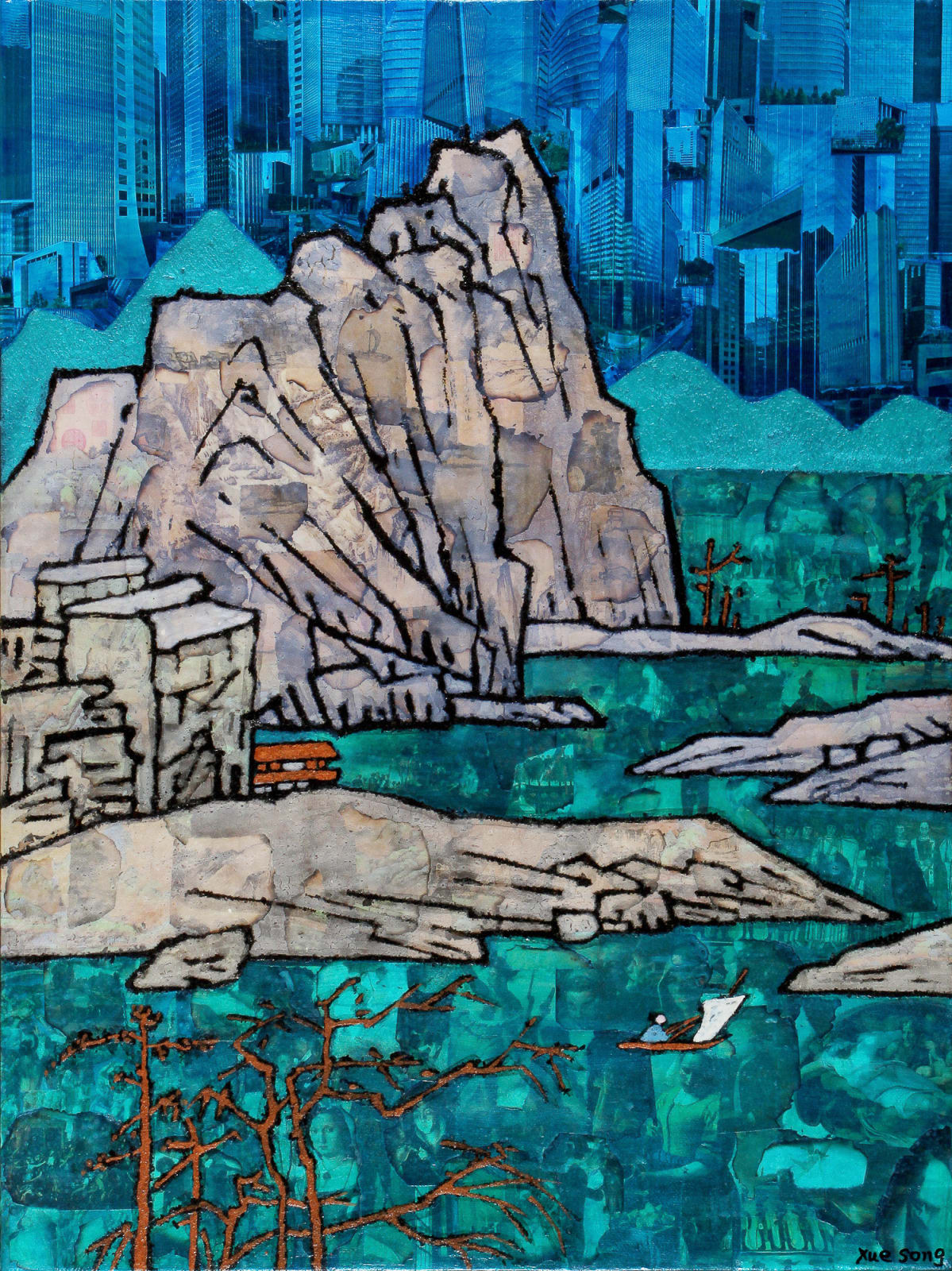 Xue Song 薛松, Boating《泛舟图》, 2018