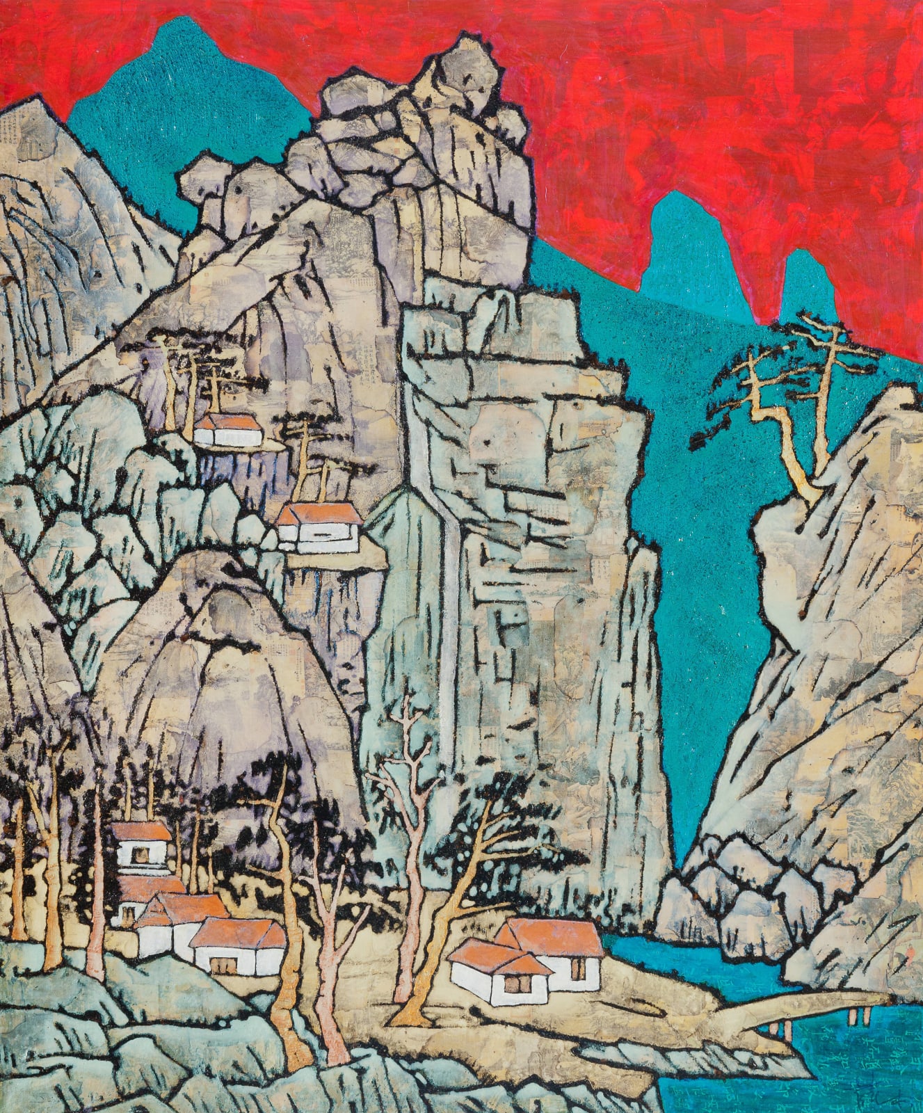 Xue Song 薛松, Landscape《山水人家》, 2011