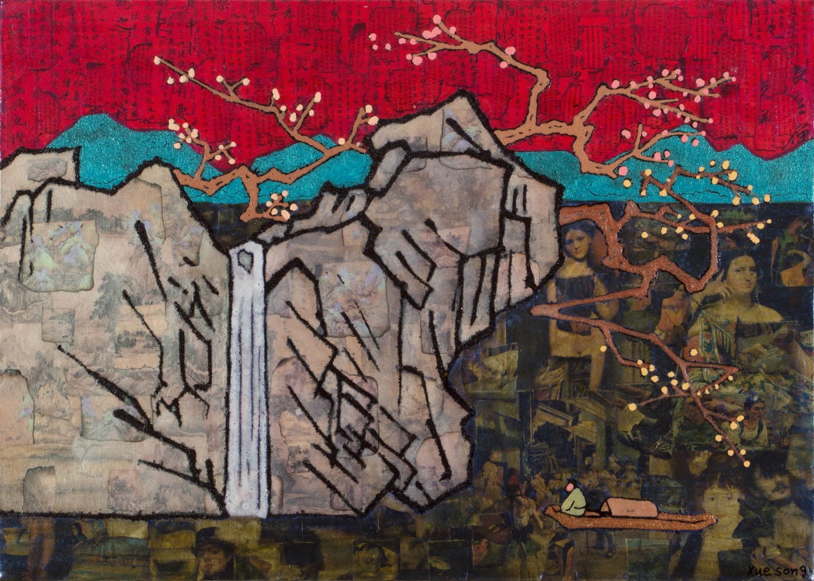 Xue Song 薛松, Waterfall View《观瀑图》, 2017