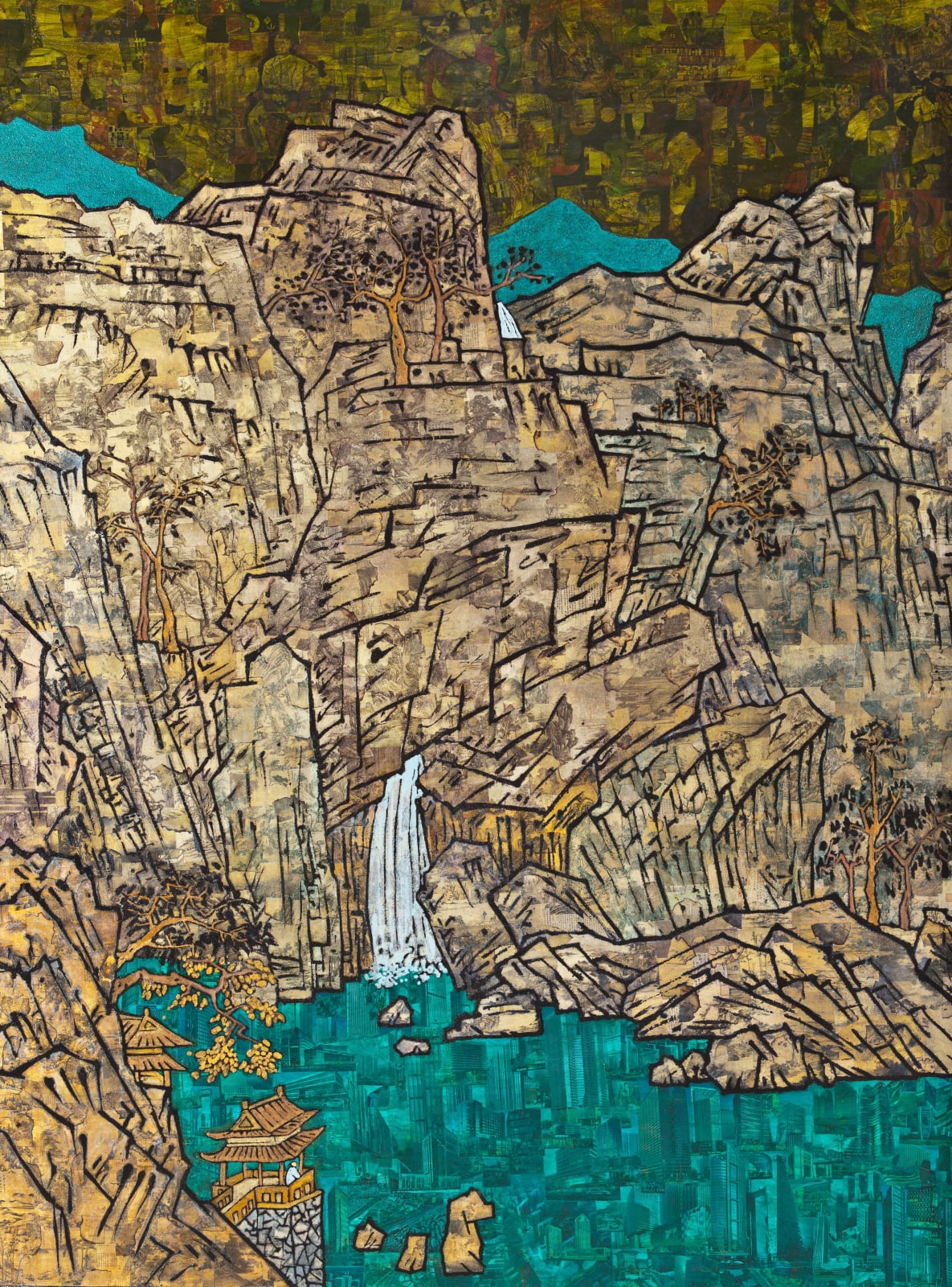 Xue Song 薛松, Waterfall View《观瀑图》, 2011