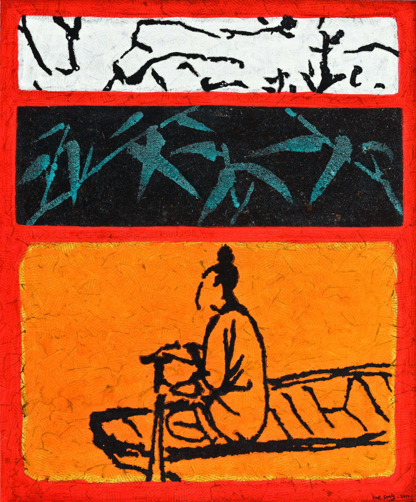 Xue Song 薛松, From Jieziyuan Painting Collection to Mark Rothko No.8《罗斯科上的芥子园系之八》, 2012