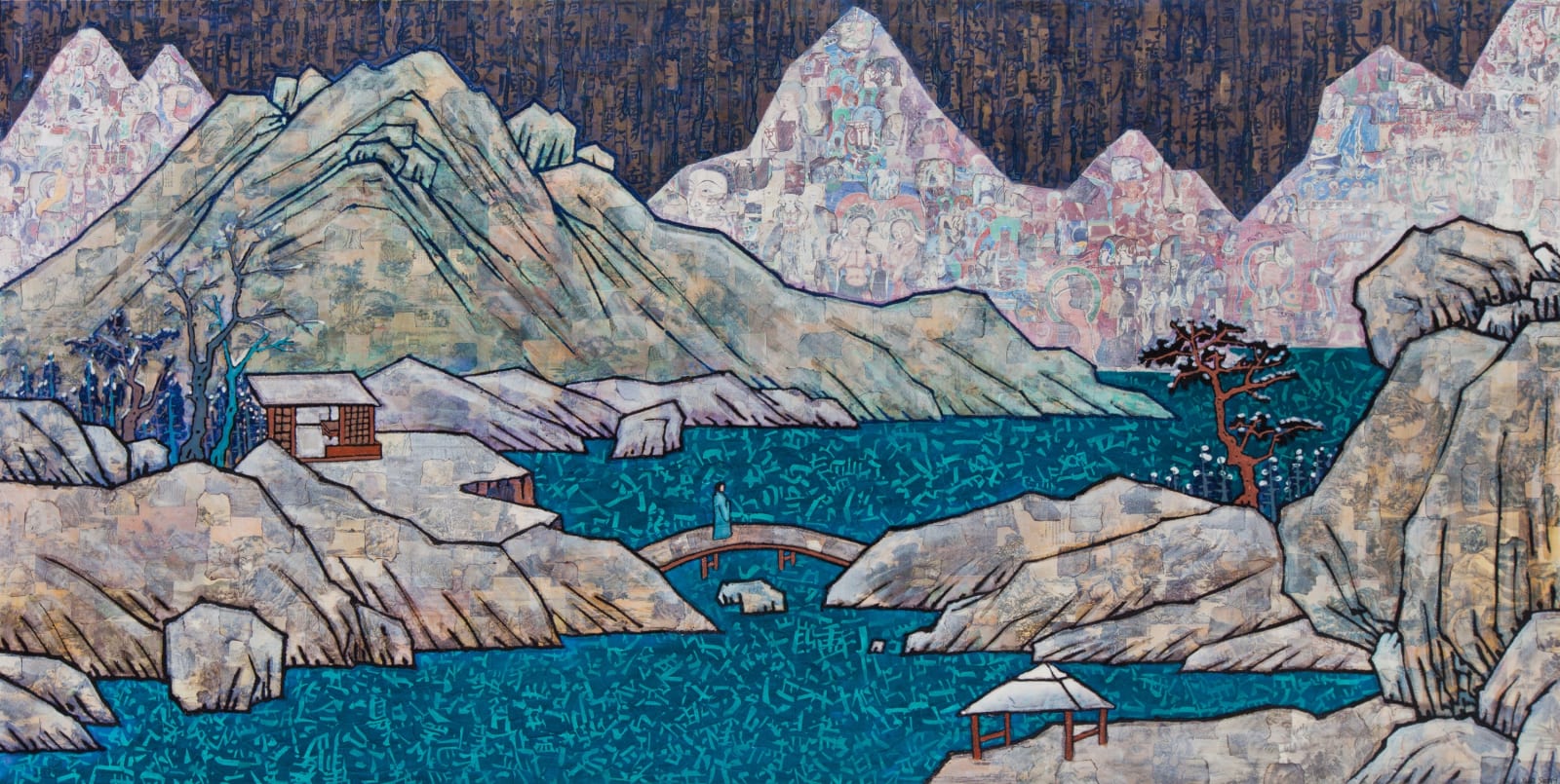 Xue Song 薛松, Clearing After Snow over Mountains and Streams - Tribute to Wang Wei《溪山雪霁图 - 致敬王维》, 2017