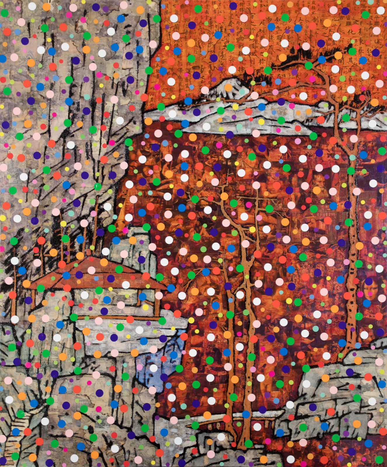 Xue Song 薛松, Pointillist Landscape No.2《点彩山水No.2》, 2018