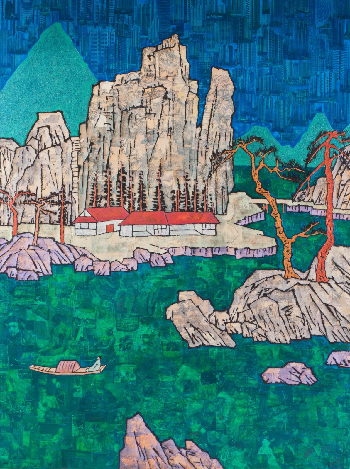 Xue Song 薛松, Picture of Lakes and Mountains《湖光山色图》, 2015