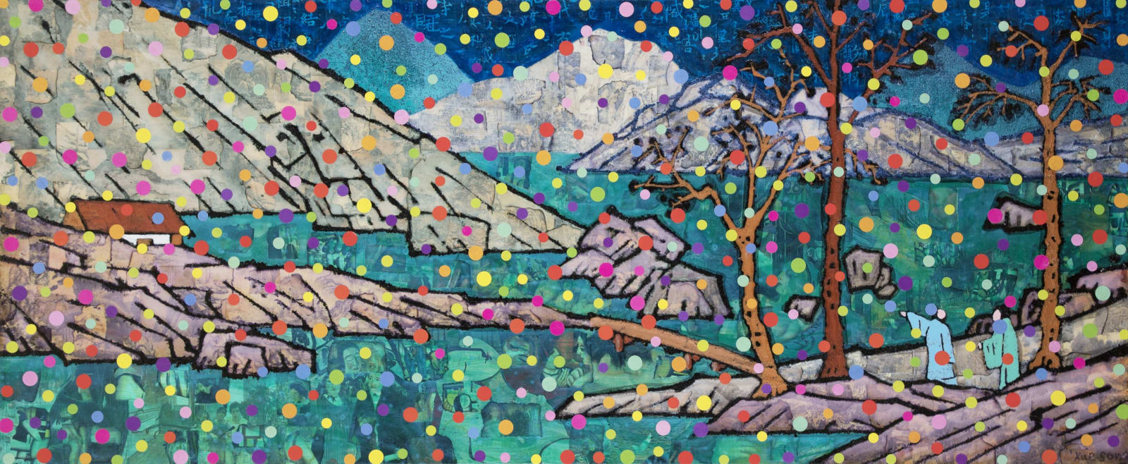 Xue Song 薛松, Pointillist Landscape No.3《点彩山水No.3》, 2019