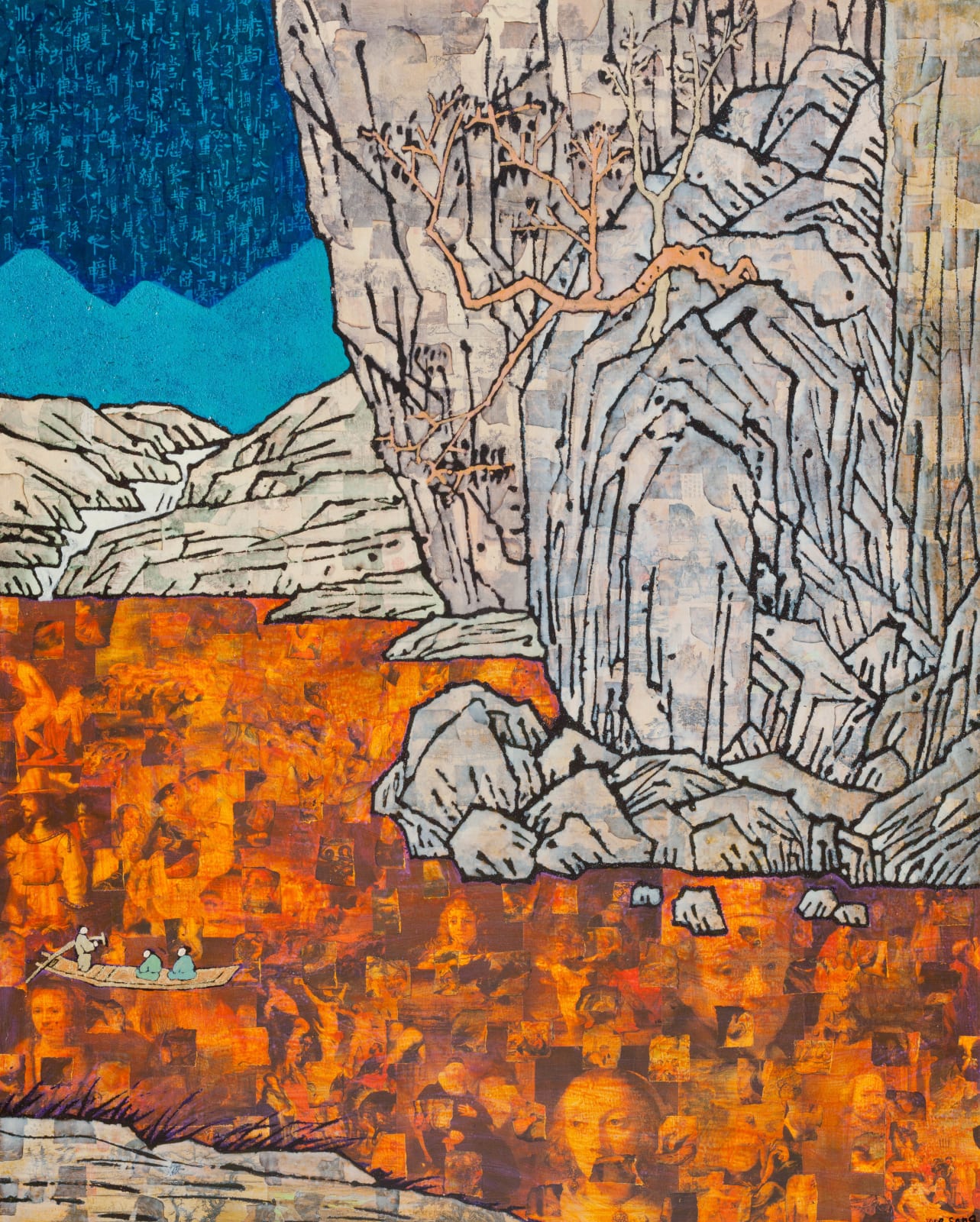 Xue Song 薛松, Rafting Diagram《泛舟图》, 2015