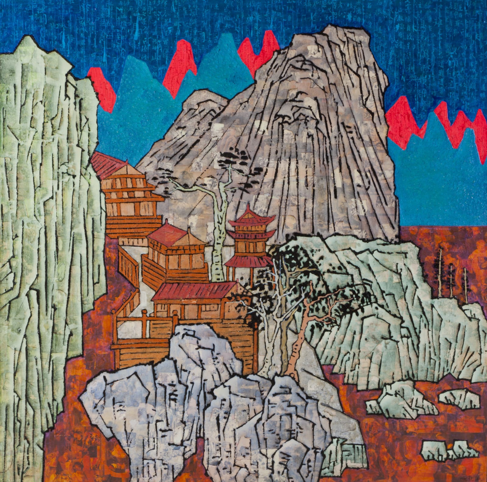 Xue Song 薛松, Autumn Colors《烟霞秋色图》, 2016