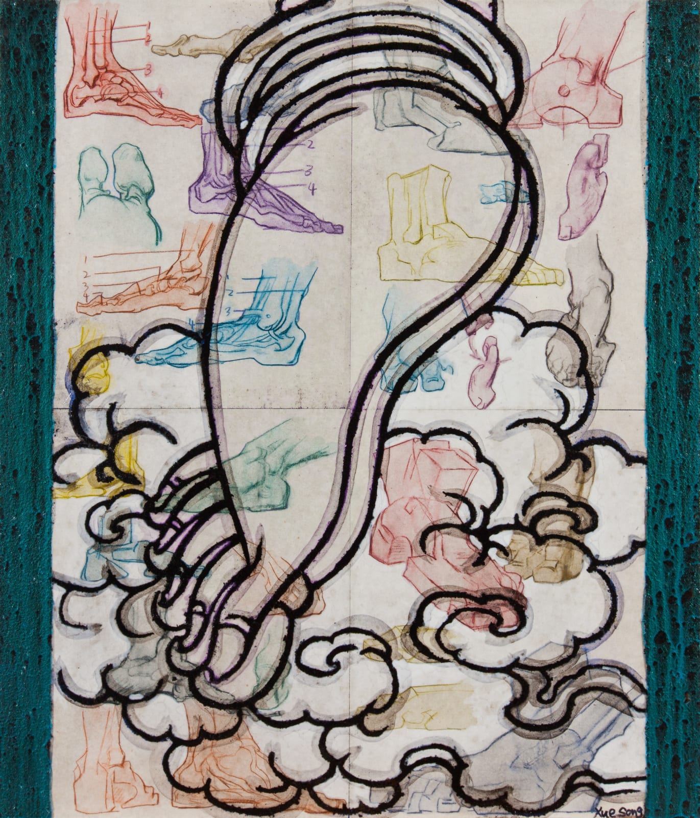 Xue Song 薛松, Buddha's Feet《佛足》, 2017