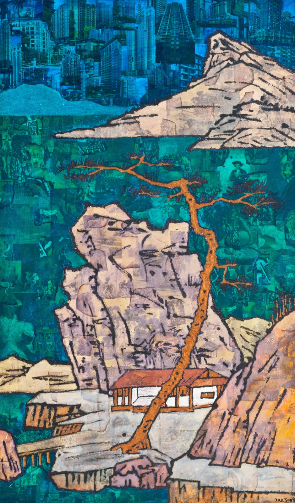 Xue Song 薛松, Dwelling by Pine《松居图》, 2013