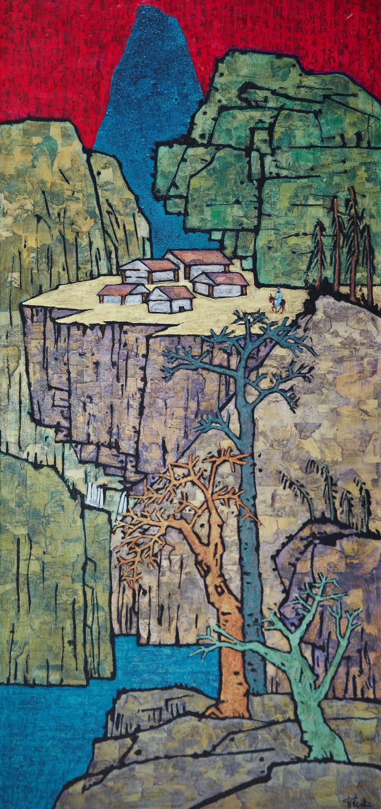 Xue Song 薛松, Snow in the mountain village《山村雪霁图》, 2011