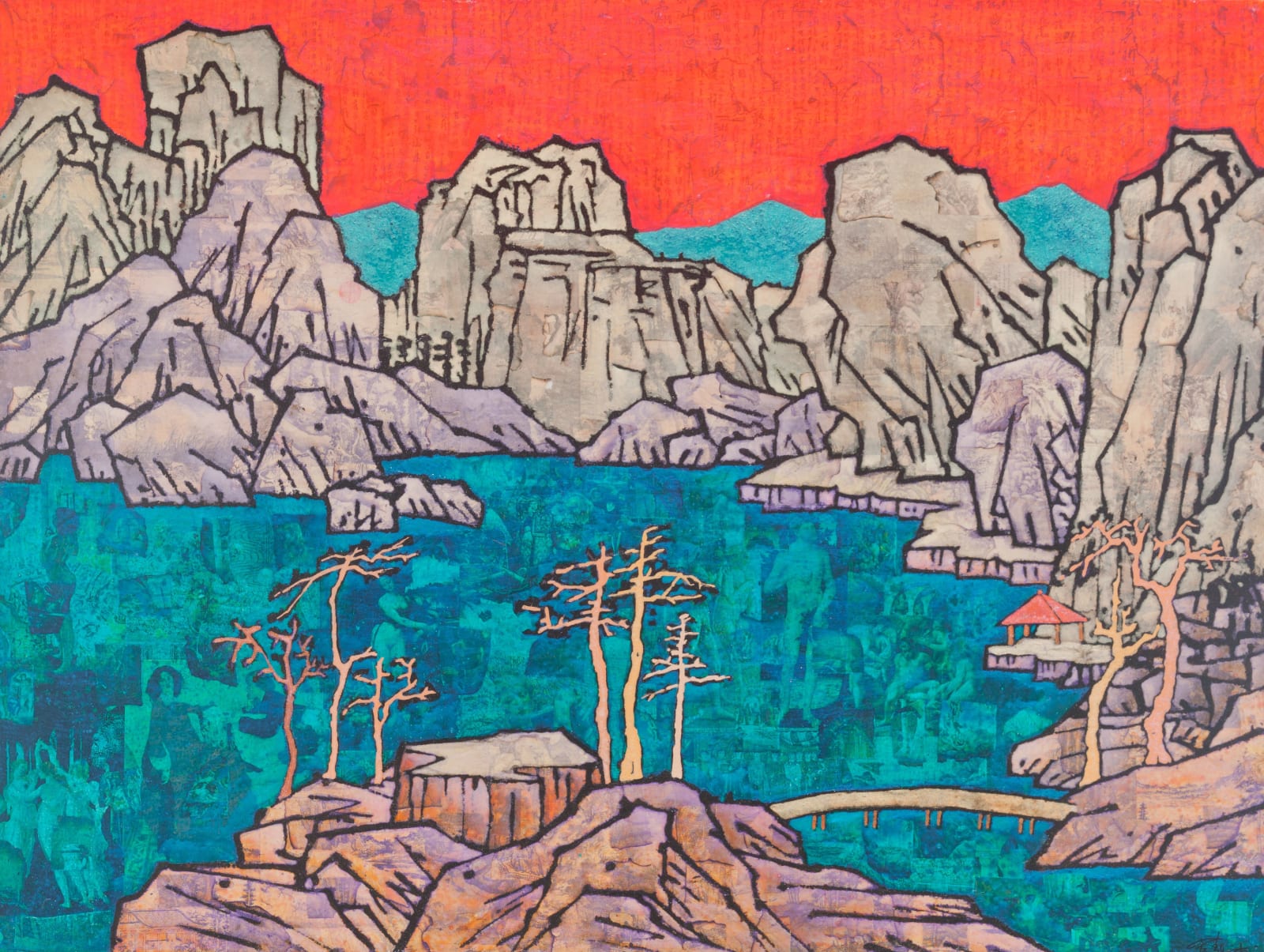 Xue Song 薛松, Lake & Mountain View《湖山小景》, 2013