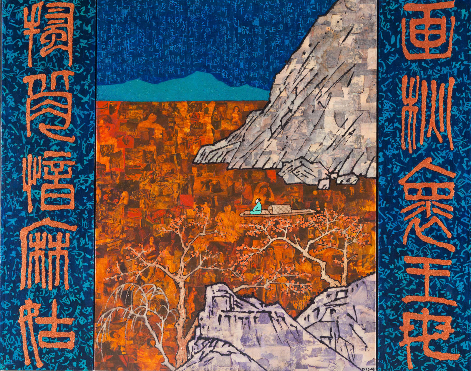 Xue Song 薛松, Autumn River Boating《秋江泛舟》, 2015