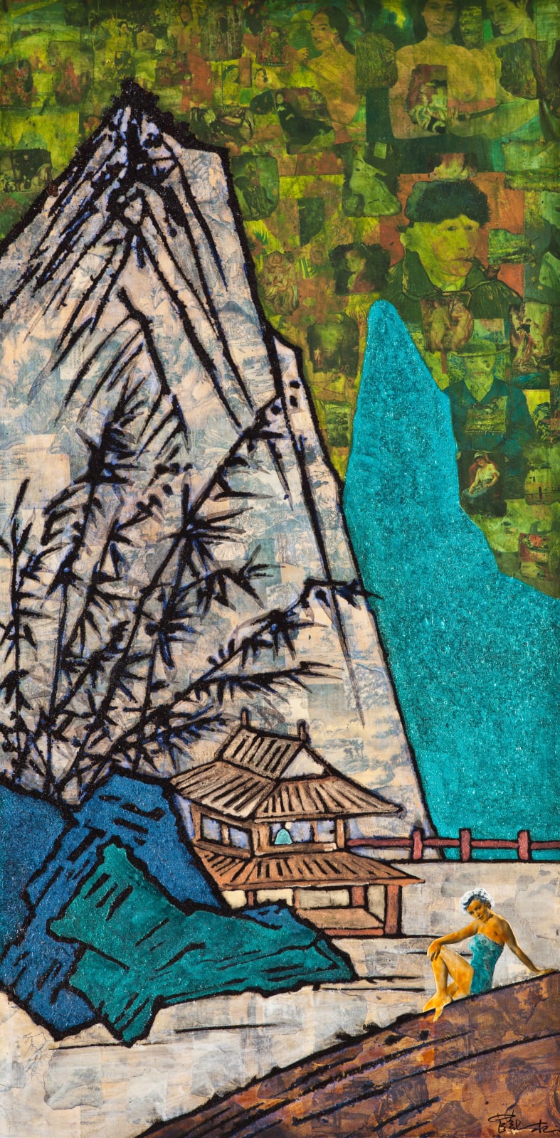 Xue Song 薛松, Bamboo building in the mountains《山间竹楼》, 2011