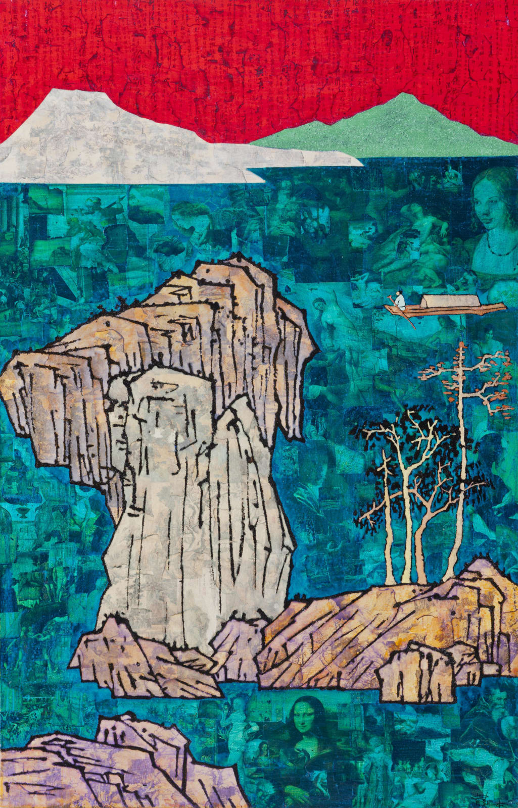 Xue Song 薛松, Spring Sailing《春江泛舟》, 2015