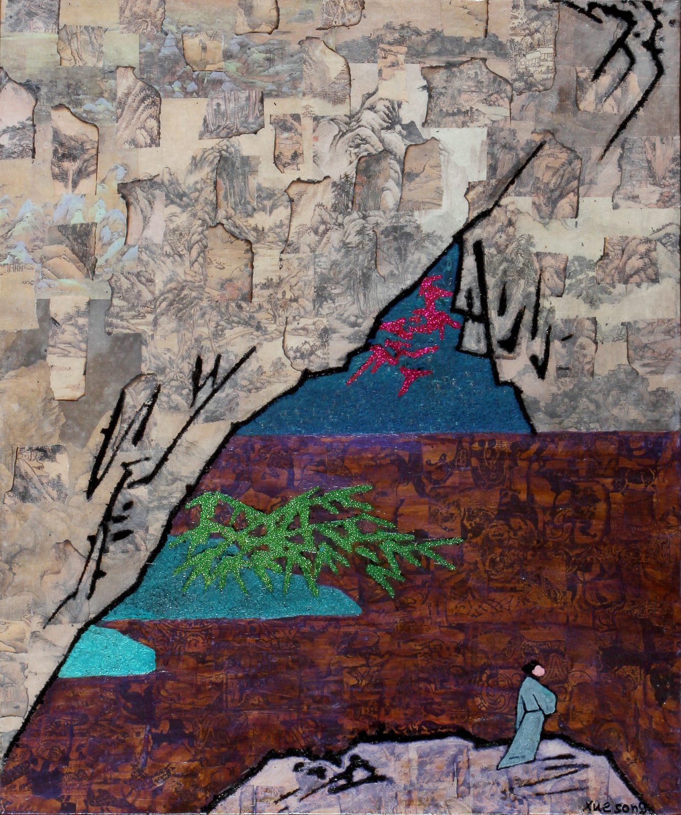 Xue Song 薛松, Strolling 《行呤图》, 2018