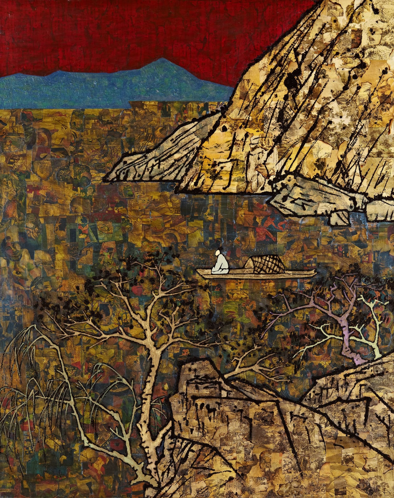 Xue Song 薛松, Paddleing on the River in Spring《春江泛舟》, 2011