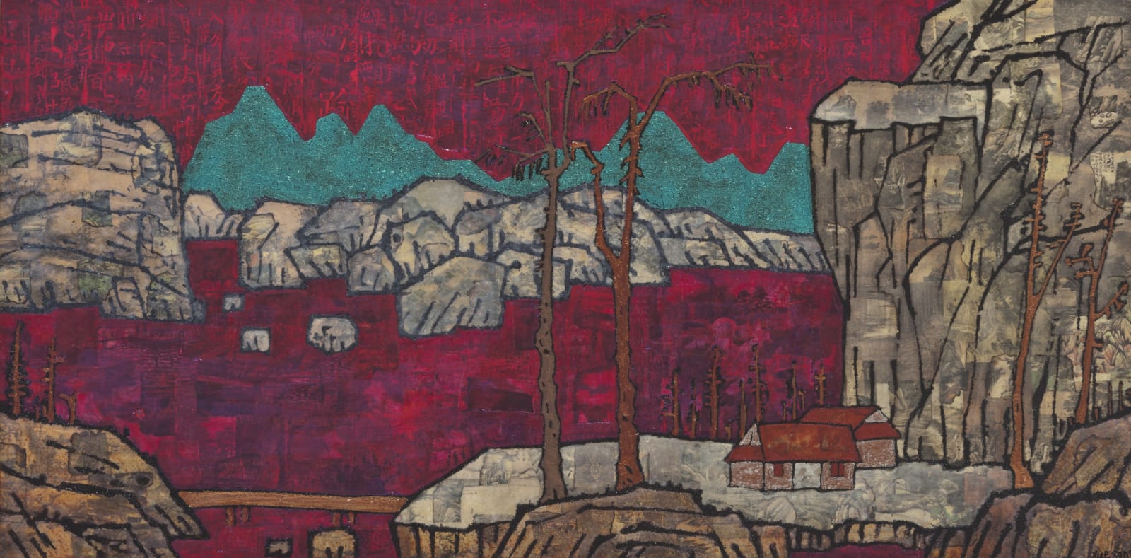 Xue Song 薛松, Lakeshore in Autumn Colors《湖岸秋色》, 2016