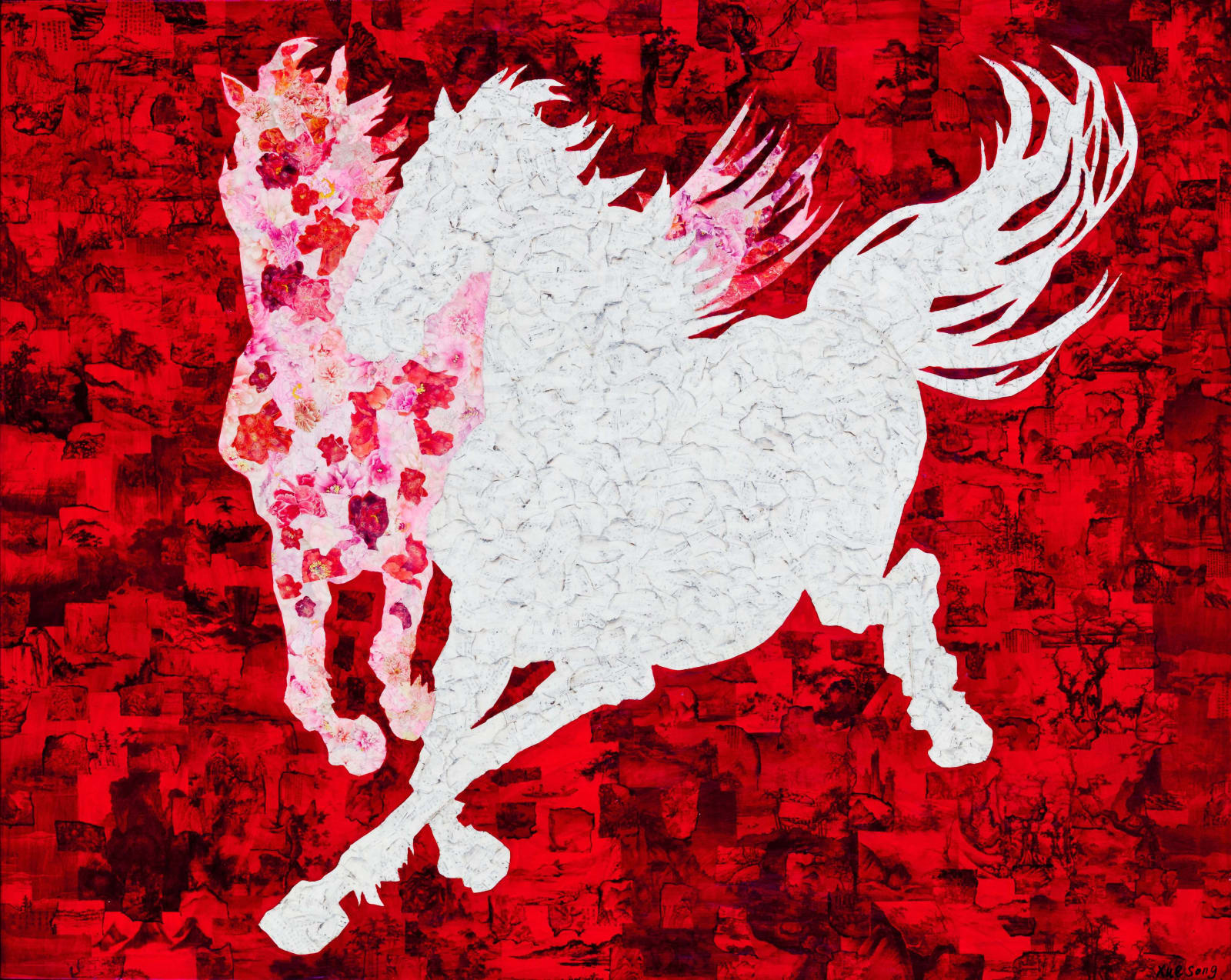 Xue Song 薛松, The Two Horses《双骏图》, 2011