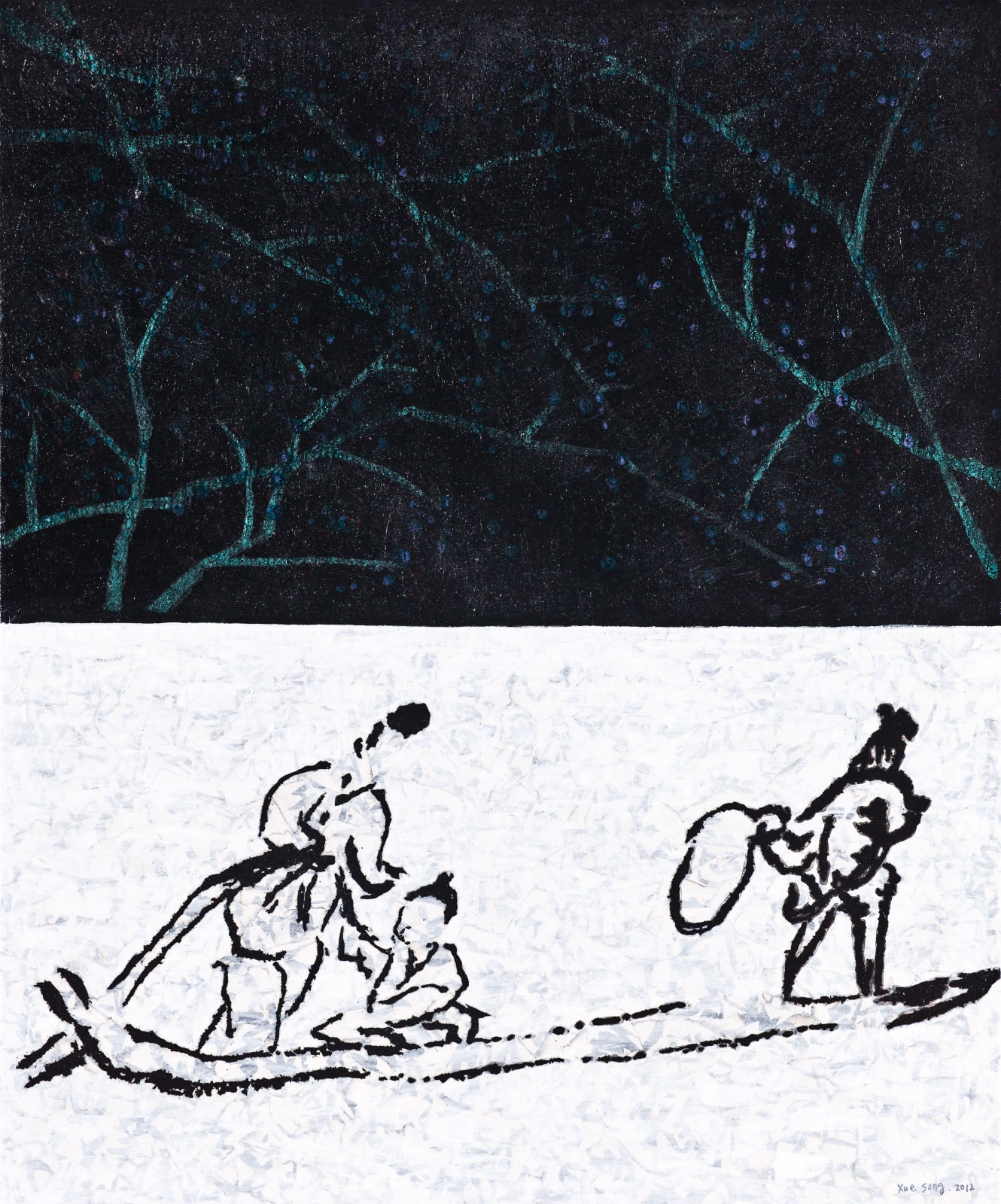 Xue Song 薛松, From Jieziyuan Painting Collection to Mark Rothko No.9《罗斯科上的芥子园系之九》, 2012