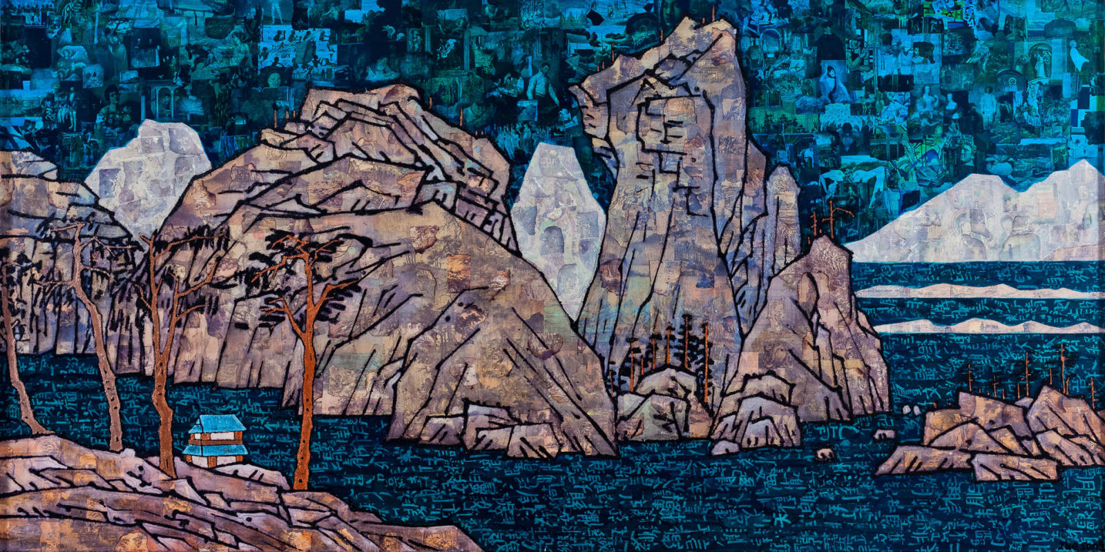 Xue Song 薛松, Blue Mountains and Rivers《青山绿水》, 2020