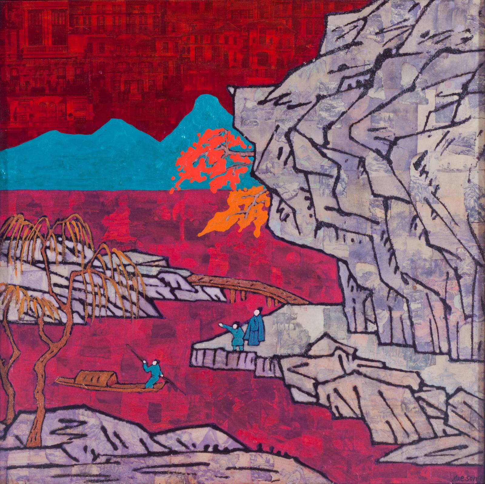 Xue Song 薛松, Autumn Colors《秋色图》, 2016