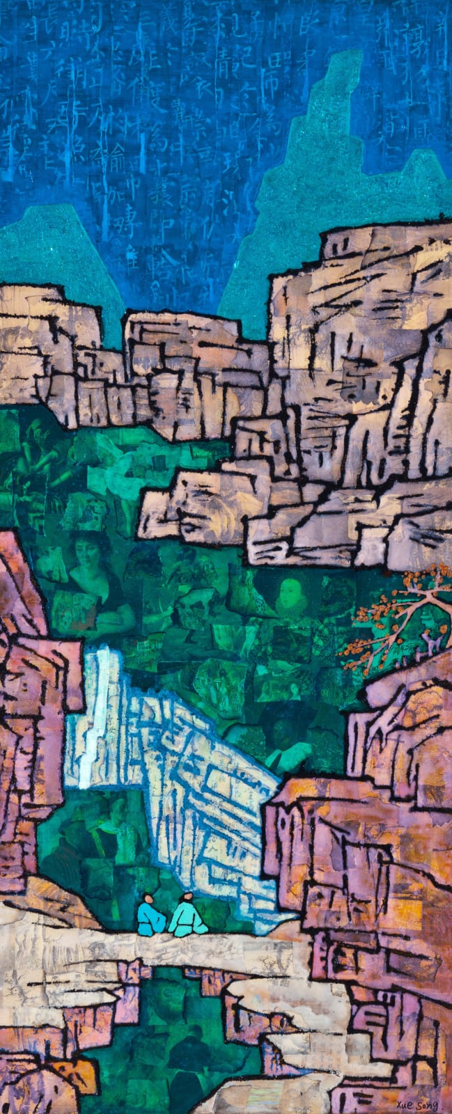 Xue Song 薛松, Listening to Waterfall《听瀑图》, 2012