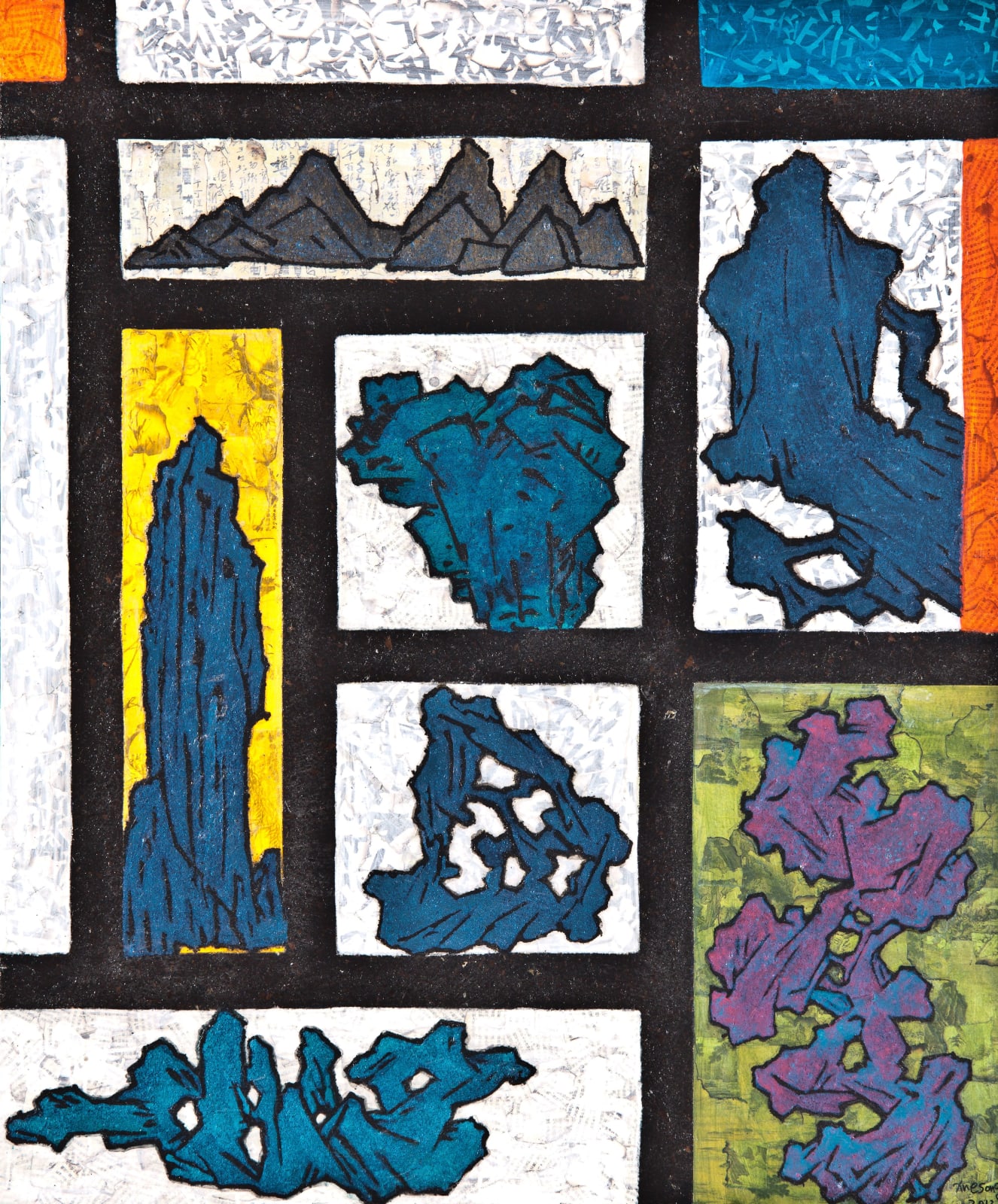 Xue Song 薛松, Dialogue with Piet Mondrian No.1《与蒙德里安 (Mondrian) 对话 No.1》, 2012