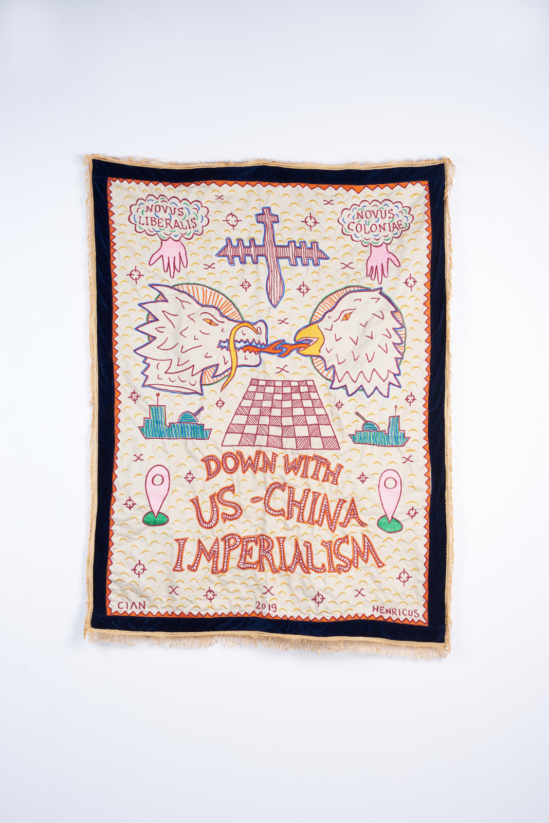 Cian Dayrit, Protest Party Banner, 2019