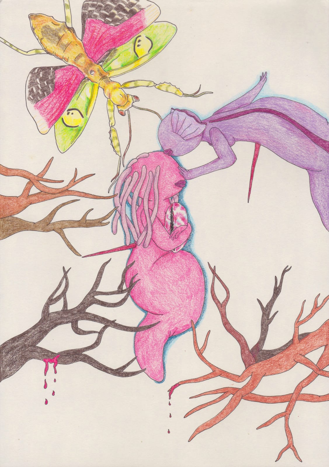 Geraldine Lim, I meet her at a place we always go to (a drawing journal) #143, 2022