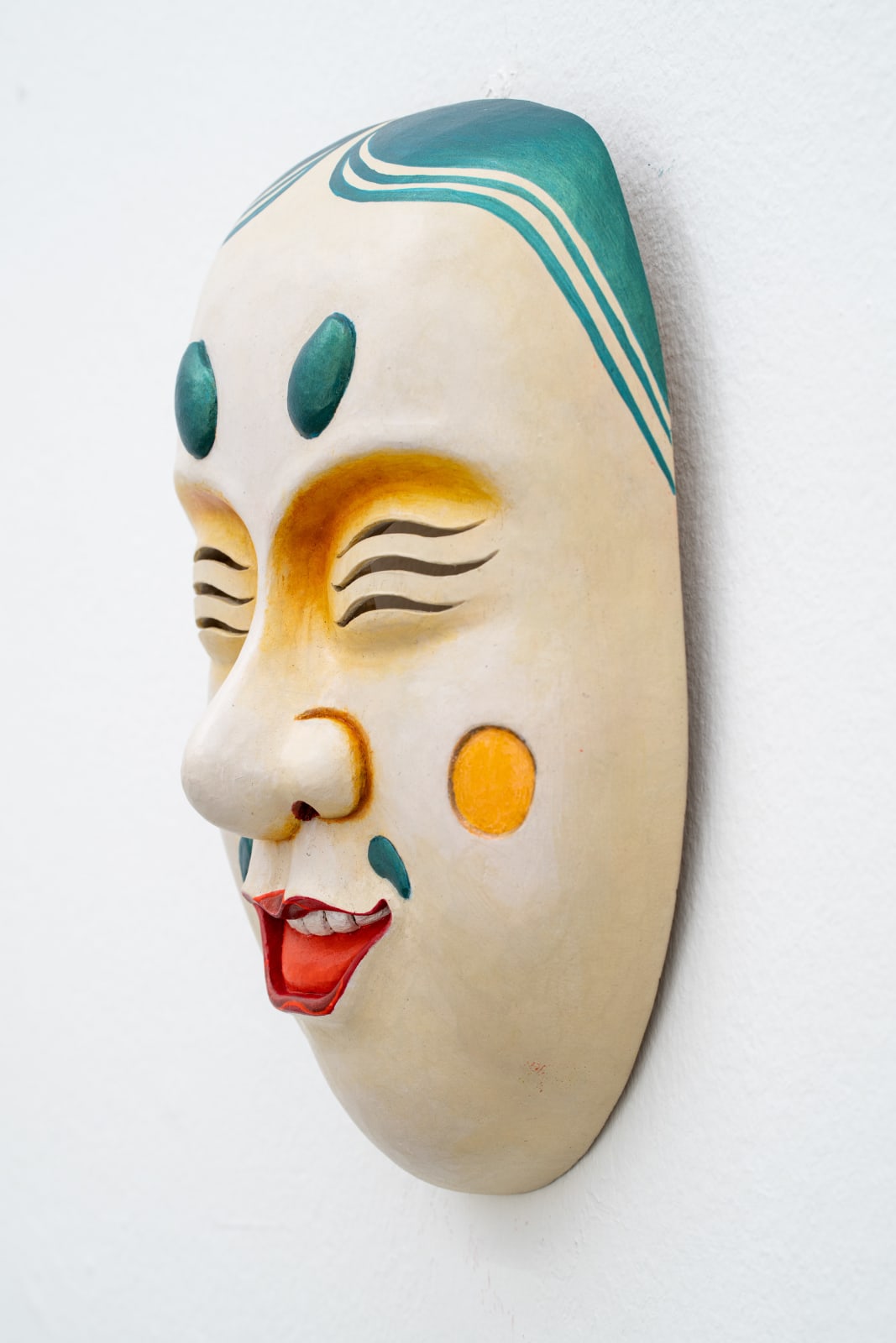 Wong Lip Chin, 壬寅六夏黄利劲绘 Painted Fan and Masks in the Six Month of the Ren-Yin Year, 2022