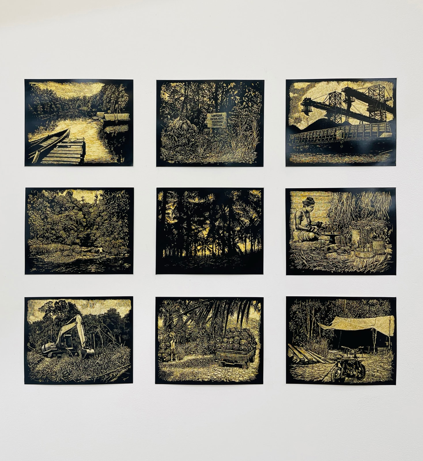 Maryanto, Old cemetery in a palm plantation, 2023