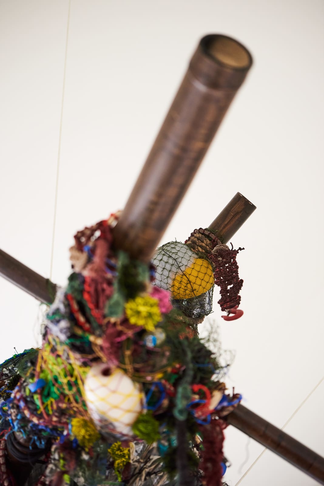 Maryanto, Larung Bertaut (made with the support of traditional Thai weavers from the family of artist Santi Wangchuan from Ubon Ratchathani, Thailand), 2020