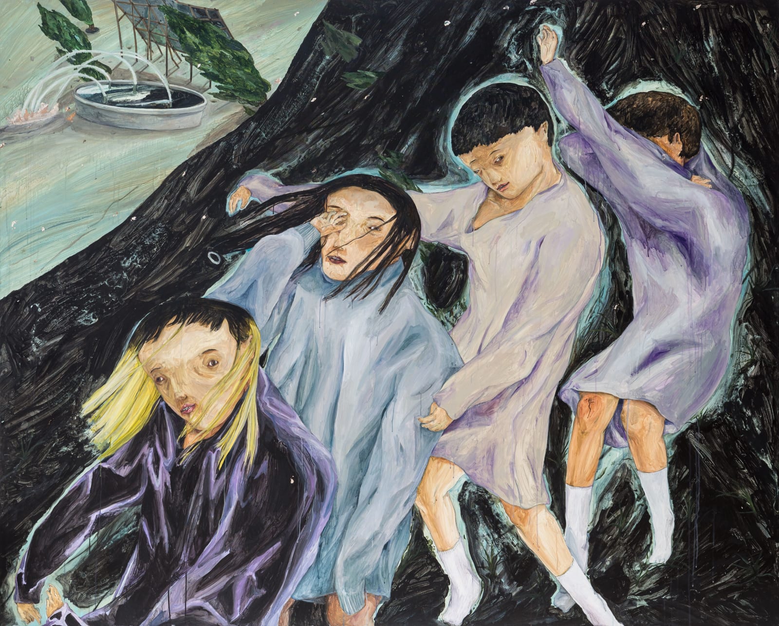 王冠蓁 Wang Guan-Jhen, 黑色的風, 2017