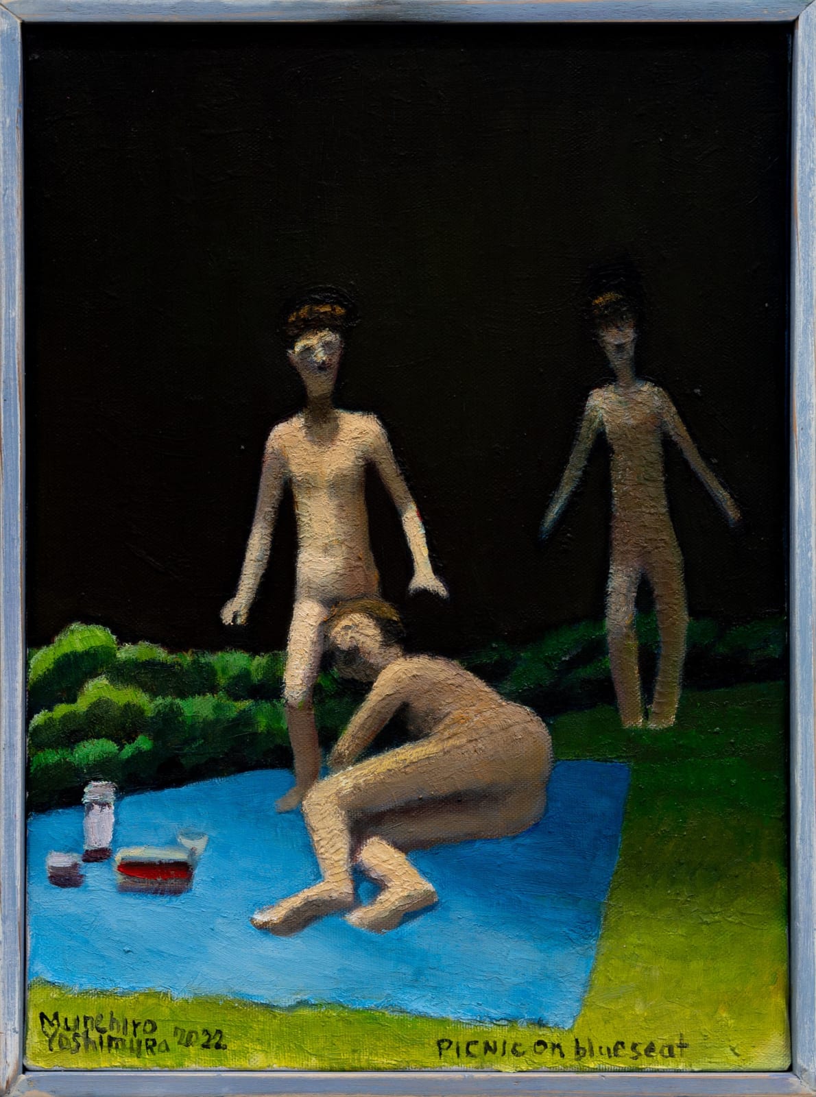 吉村宗浩, Three People on the Blue, 2022